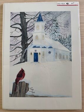 “Sunday Eve” signed and numbered print 2002 by artist Kay Murphy Tennessee 5/250